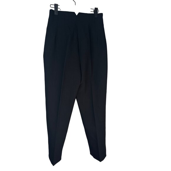 ZARA High-Waisted Black Small Trousers Fit Polyester Viscose Blend Tailored - Picture 2 of 13